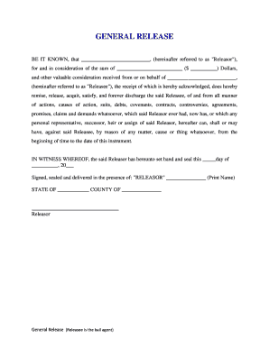 General Release Agreement