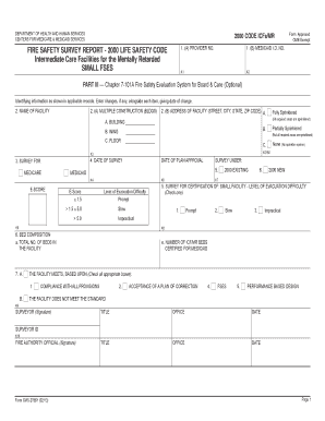 Fire Safety Survey Report - 2000 Life Safety Code