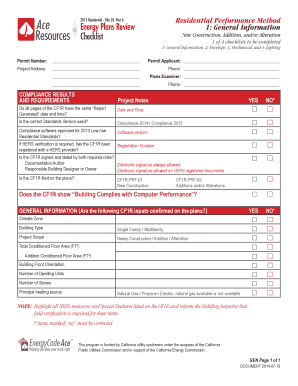California Title 24 Energy Compliance Form