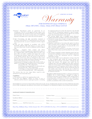 Danpalon 10-Year Warranty