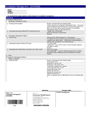 Constipation Management Protocol