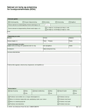 Norwegian Disability Housing and Respite Care Application