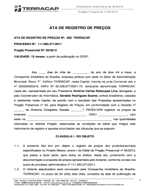 Senhor Presidente, - terracap df gov