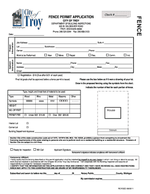 Fence Permit Application