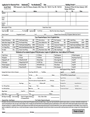 Kentucky Electrical Work Application