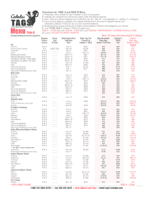 Hunting License Application Form