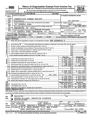 Form 990 Return of Organization Exempt From Income Tax