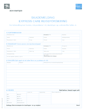 Express Care Travel Insurance Claim Form