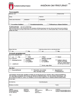 Sweden Transport Service Application
