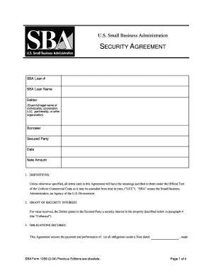 SBA Form 1059 - SBAgov