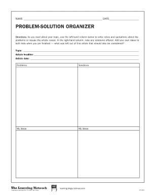 Problem-Solution Organizer