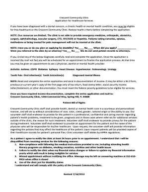 Crescent Community Clinic Healthcare Application