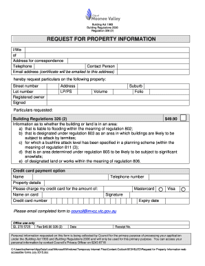 Request for Property Information