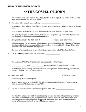 Study of the Gospel of John