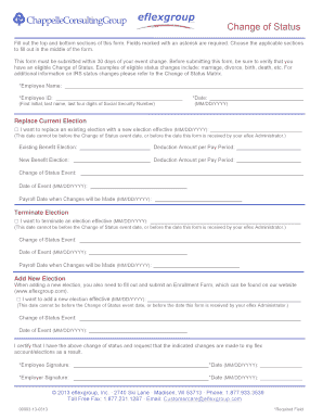 Change of Status Form