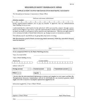Unemployment Insurance Benefit Payment Authorization