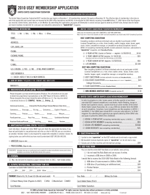 USEF Membership Application Form