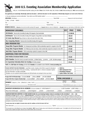 USEA Membership Application