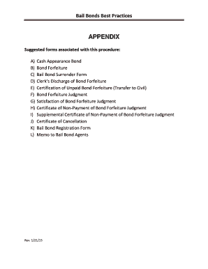 Florida Bail Bond Forms