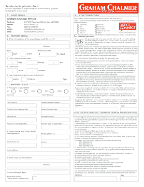 Residential Rental Application Form