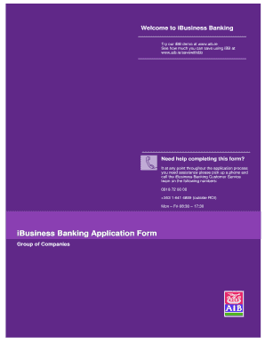 iBusiness Banking Application Form