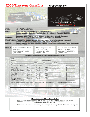 B2009b Timezone Gran Prix Entry bFormbpdf - RC Tech