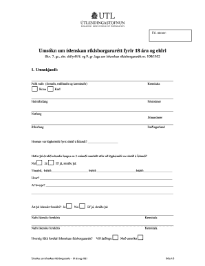 Icelandic Citizenship Application