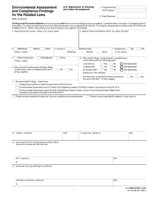 HUD Environmental Assessment Form