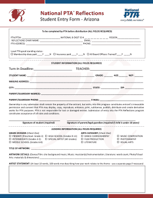 Student Entry Form - Arizona