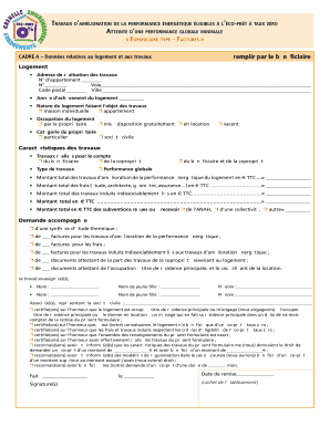 Formulaire type - Factures