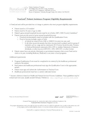 ParaGard Patient Assistance Program Qualification Form