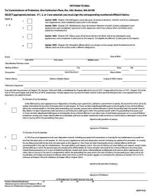 Petition to Seal Criminal Records