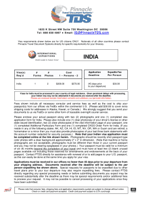 India Visa Application Form