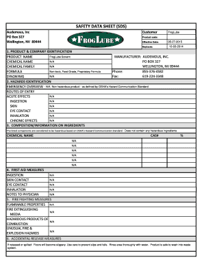 Material Safety Data Sheet - Police Store