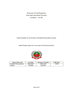 - Tamil Nadu Agricultural University