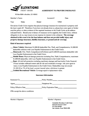 Insurance Requirement Agreement