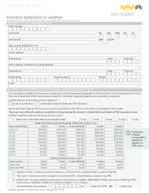 Insurance Application Form