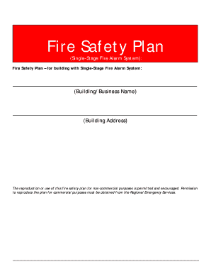 Fire Safety Plan Template - Editable PDF