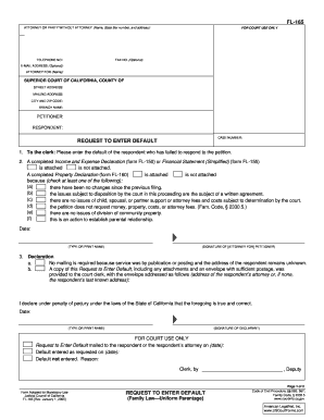 Request to Enter Default