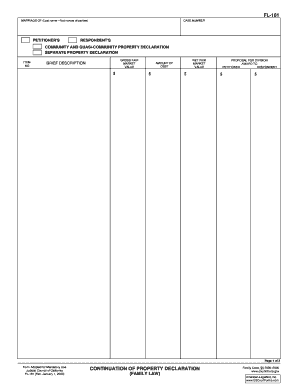 California Community and Separate Property Declaration