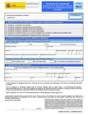 Spanish Property Tax Declaration Form 901N