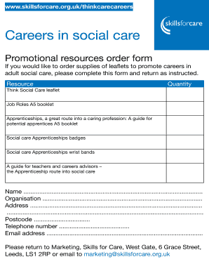 Promotional Resources Order Form