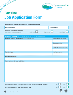 Job Application Form