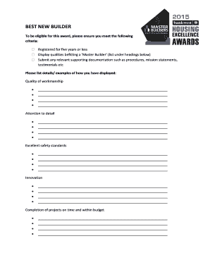 Waterwise Homes and Gardens Criteria