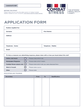 Job Application Form