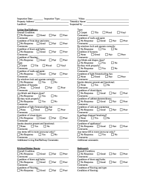 Property Inspection Form