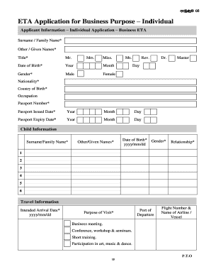Sri Lanka ETA Application for Business Purpose