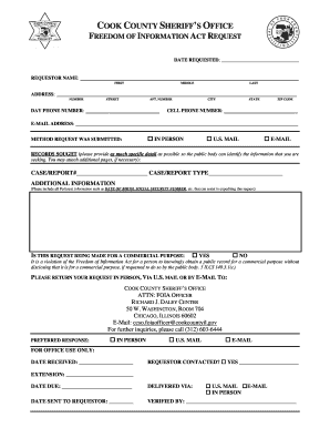 Cook County FOIA Request Form