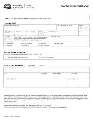 Practitioner Registration Form