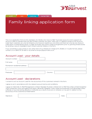 Family Linking Application Form